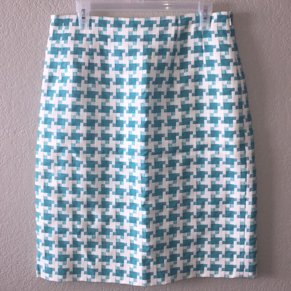 Etcetera puzzle piece midi career skirt